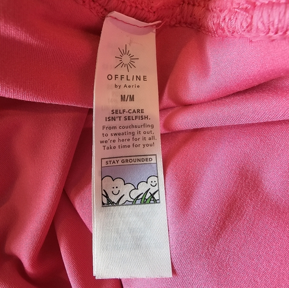 Aerie Offline •Size Medium• Dark Pink Pleated Tennis Core Preppy Skort Belted - Picture 4 of 7